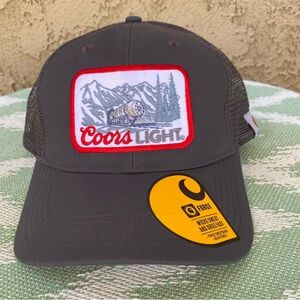 Coors Light Carhartt Black and Gray Mesh Cap